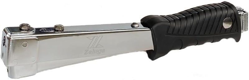 Zeluga 16-425 Heavy Duty Steel Construction Hammer Tacker, Anti-Jam Magazine and Ergo Grip Handle, Fits Staples 1/4'' - 5/16'' - 3/8'' (A11, T50 and 140 Staples), Black - Image 2